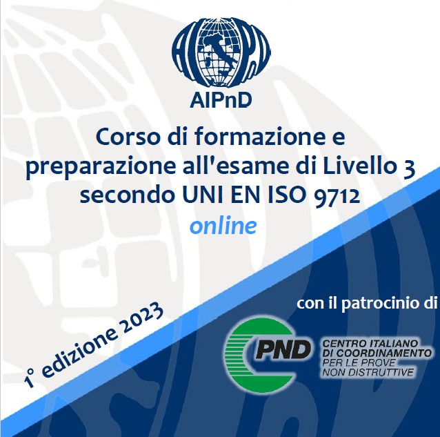 <em>Corso di formazione e preparazione all&#39;esame di Livello 3 secondo UNI EN ISO 9712:2022</em><br />
&nbsp;